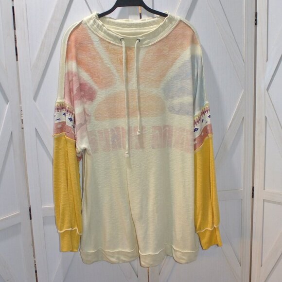 Rare Free People We The Free Retro Sun Tee - Picture 5 of 9